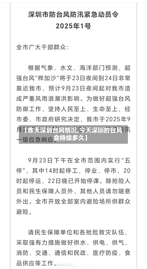 【昨天深圳台风情况,今天深圳的台风会持续多久】-第2张图片