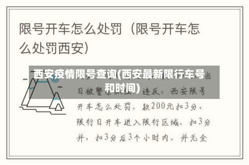 西安疫情限号查询(西安最新限行车号和时间)-第2张图片