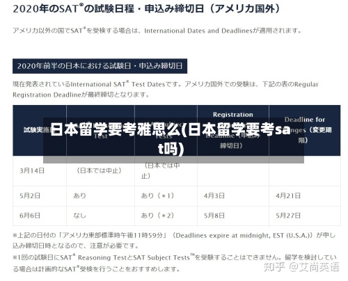 日本留学要考雅思么(日本留学要考sat吗)-第2张图片