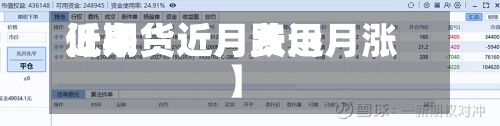 近来【期货近月费用低期货近月跌远月涨】
