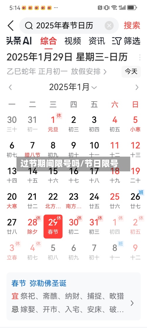 过节期间限号吗/节日限号
