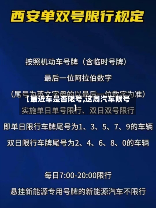 【最近车是否限号,这周汽车限号】-第3张图片