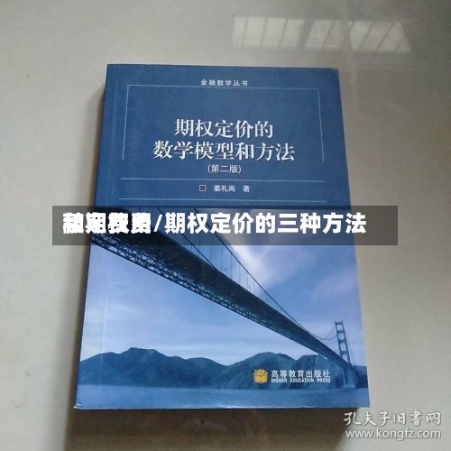 敲定费用
和期权费/期权定价的三种方法-第3张图片