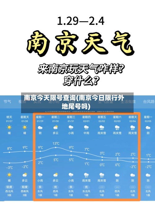 南京今天限号查询(南京今日限行外地尾号吗)