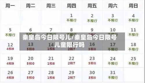秦皇岛今日限号儿/秦皇岛今日限号儿童限行吗-第3张图片