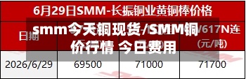 smm今天铜现货/SMM铜价行情 今日费用-第2张图片