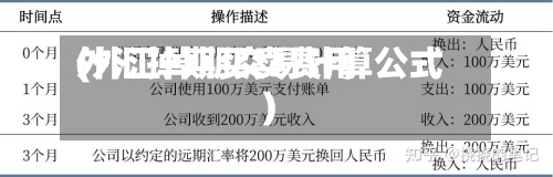 外汇掉期买卖费用(外汇掉期交易计算公式)