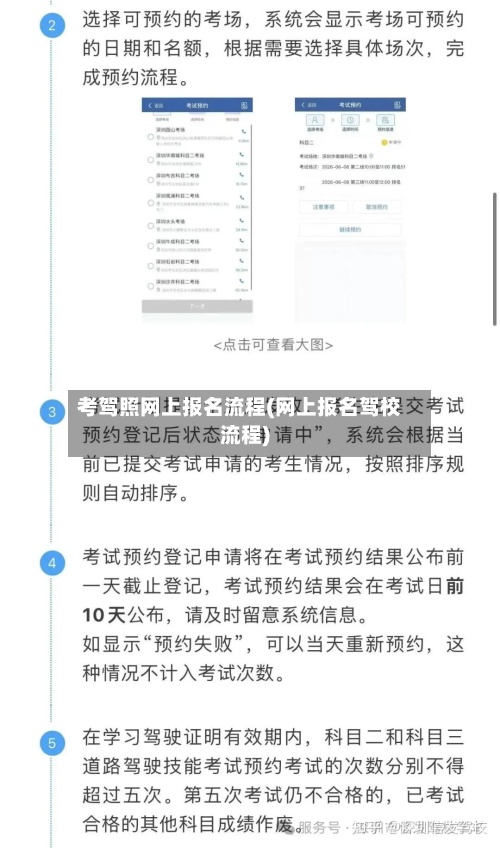 考驾照网上报名流程(网上报名驾校流程)-第2张图片