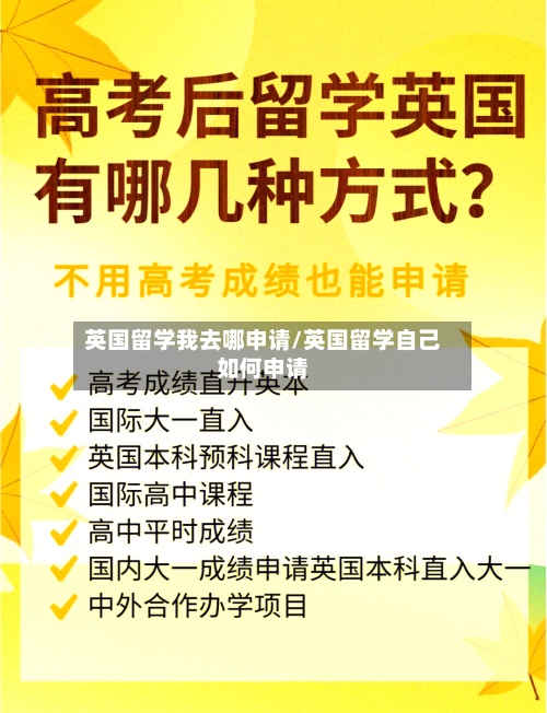 英国留学我去哪申请/英国留学自己如何申请