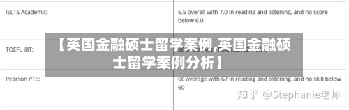 【英国金融硕士留学案例,英国金融硕士留学案例分析】