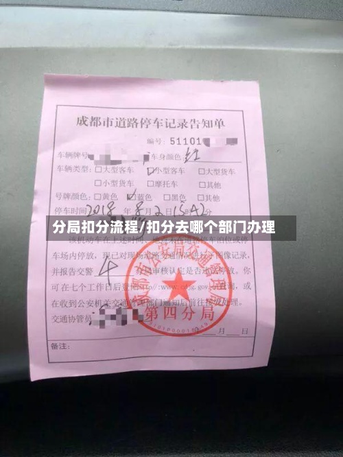 分局扣分流程/扣分去哪个部门办理