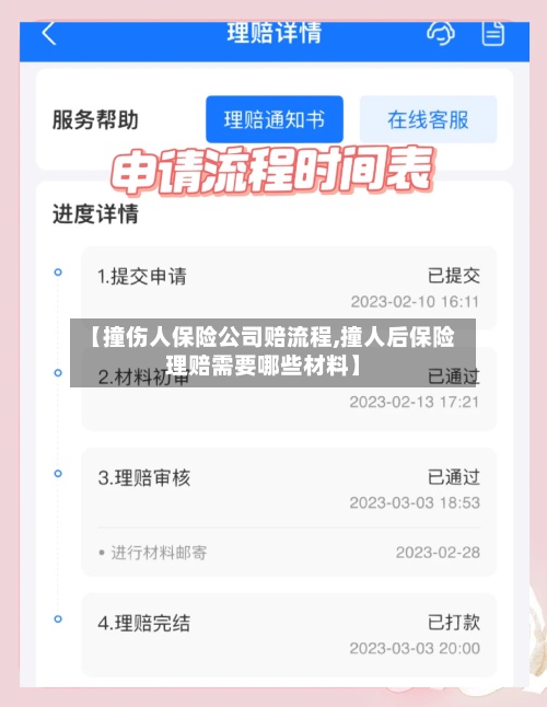 【撞伤人保险公司赔流程,撞人后保险理赔需要哪些材料】-第3张图片