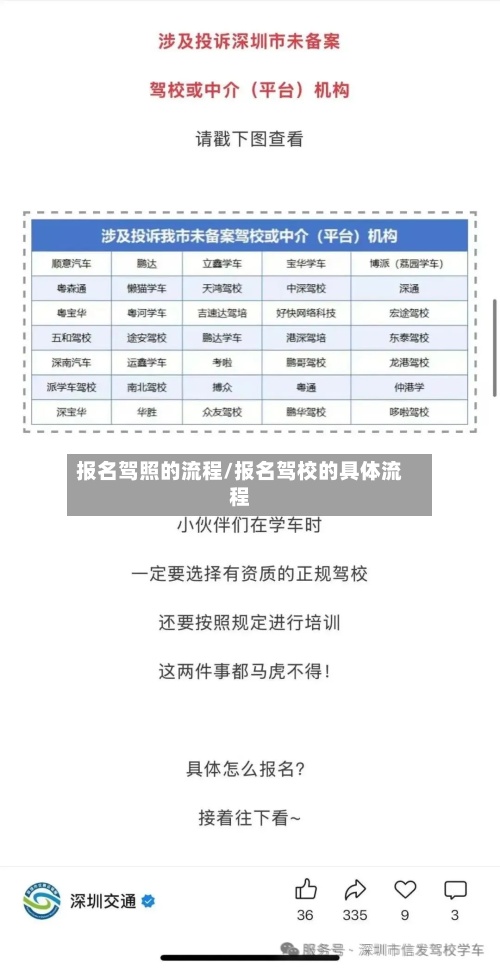 报名驾照的流程/报名驾校的具体流程