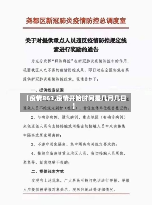 【疫情863,疫情开始时间是几月几日】-第2张图片