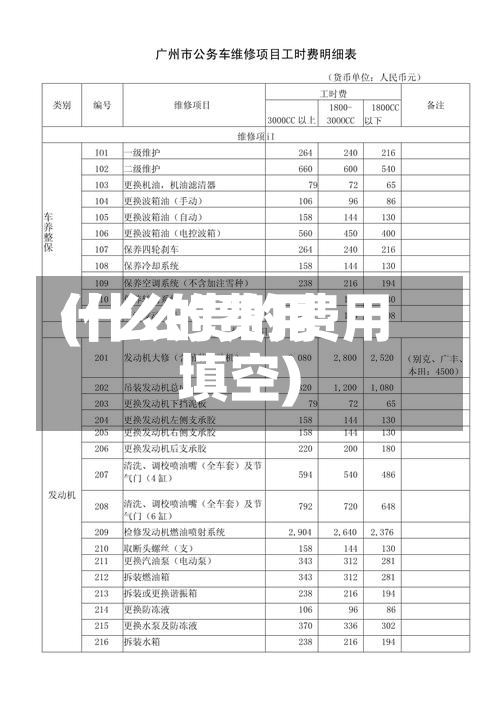什么的费用(什么贵的费用填空)
