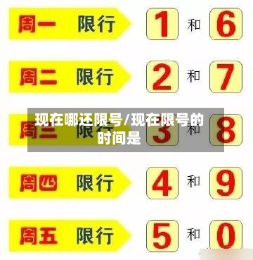 现在哪还限号/现在限号的时间是