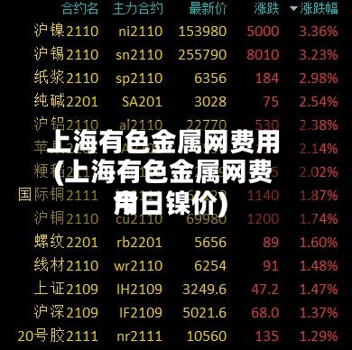 上海有色金属网费用
(上海有色金属网费用
今日镍价)-第3张图片