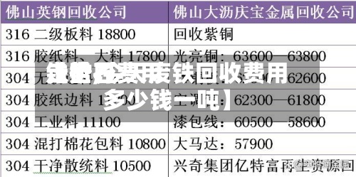 【世界
铁矿石费用
走势,今天废铁回收费用
多少钱一吨】-第2张图片