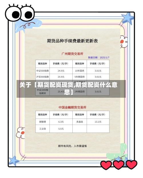 关于【期货配资现货,期货配资什么意思】