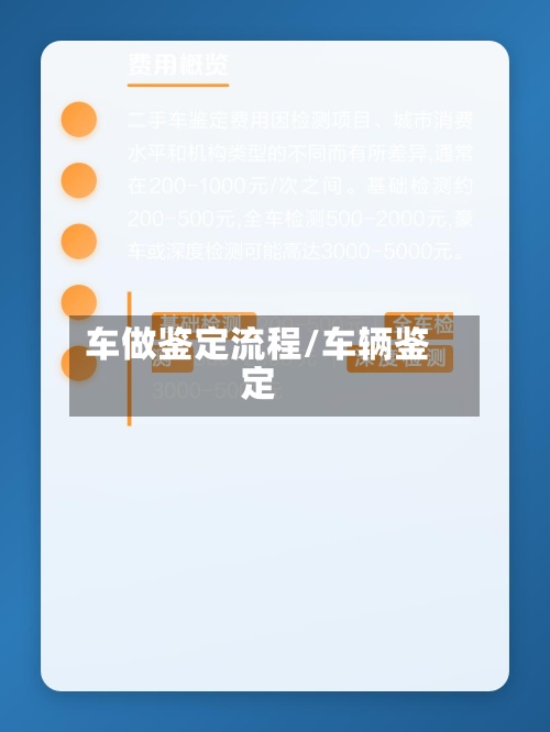 车做鉴定流程/车辆鉴定