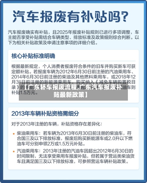 【广东轿车报废流程,广东汽车报废补贴最新政策】