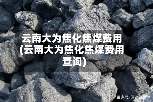 云南大为焦化焦煤费用
(云南大为焦化焦煤费用
查询)-第2张图片
