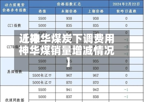 近来
【神华煤炭下调费用
神华煤销量增减情况】-第3张图片