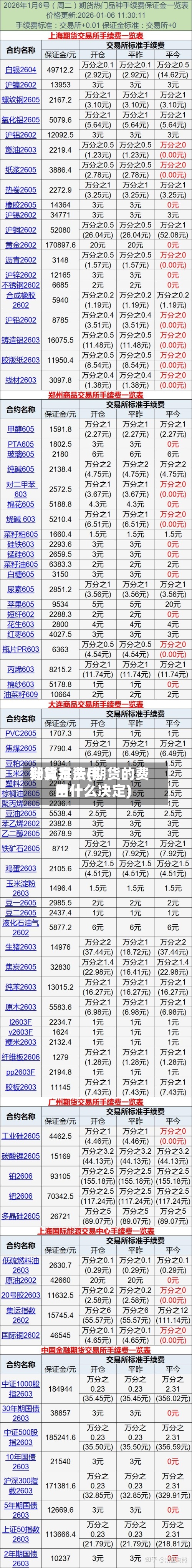 期货是费用计算方法(期货的费用由什么决定)