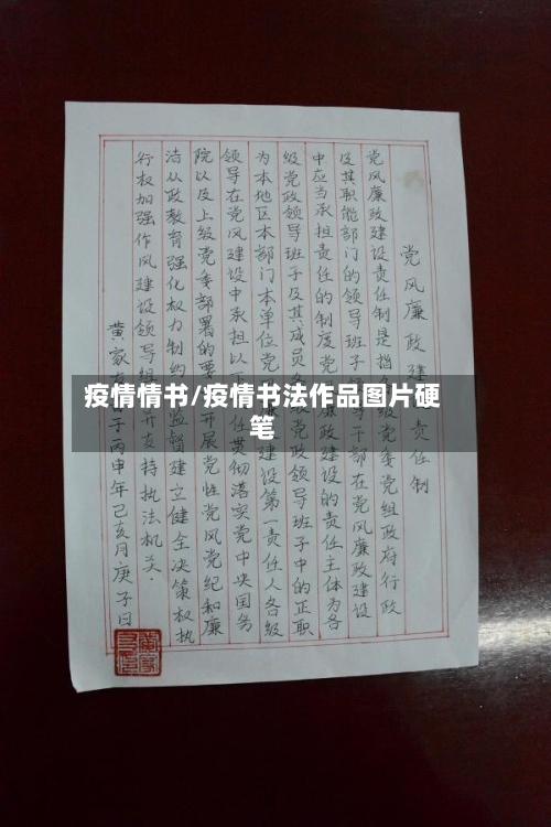 疫情情书/疫情书法作品图片硬笔