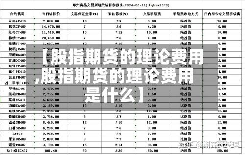 【股指期货的理论费用
,股指期货的理论费用
是什么】-第3张图片