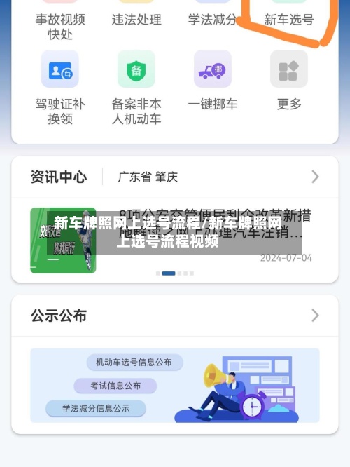 新车牌照网上选号流程/新车牌照网上选号流程视频-第2张图片