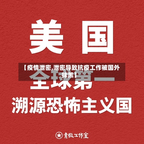 【疫情泄密,泄密导致抗疫工作被国外抹黑】-第3张图片