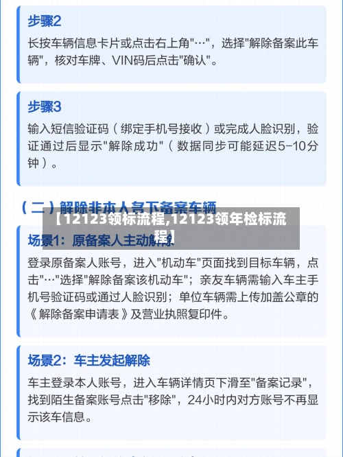 【12123领标流程,12123领年检标流程】