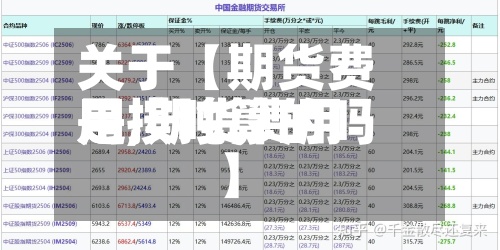 关于【期货费用是,期货费用是按吨算的吗】-第2张图片