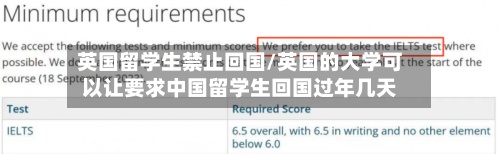 英国留学生禁止回国/英国的大学可以让要求中国留学生回国过年几天-第2张图片