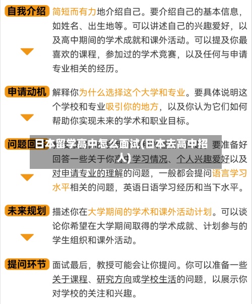 日本留学高中怎么面试(日本去高中招人)-第3张图片