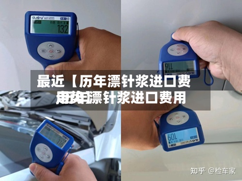 最近【历年漂针浆进口费用,历年漂针浆进口费用走势】