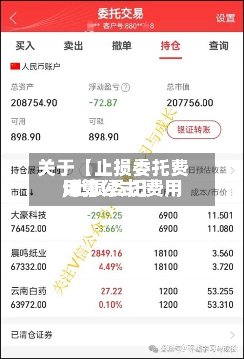 关于【止损委托费用,止损委托费用计算公式】-第2张图片