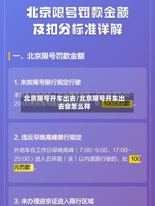 北京限号开车出去/北京限号开车出去会怎么样-第3张图片