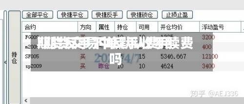 期货反手下单默认费用/期货交易中反手收手续费吗-第3张图片