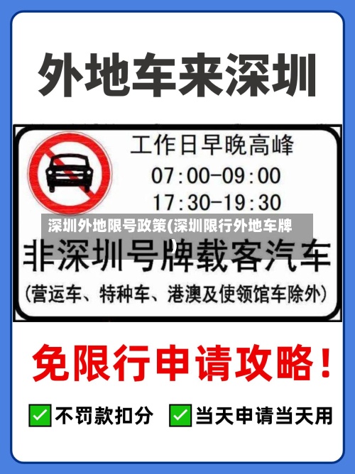 深圳外地限号政策(深圳限行外地车牌)